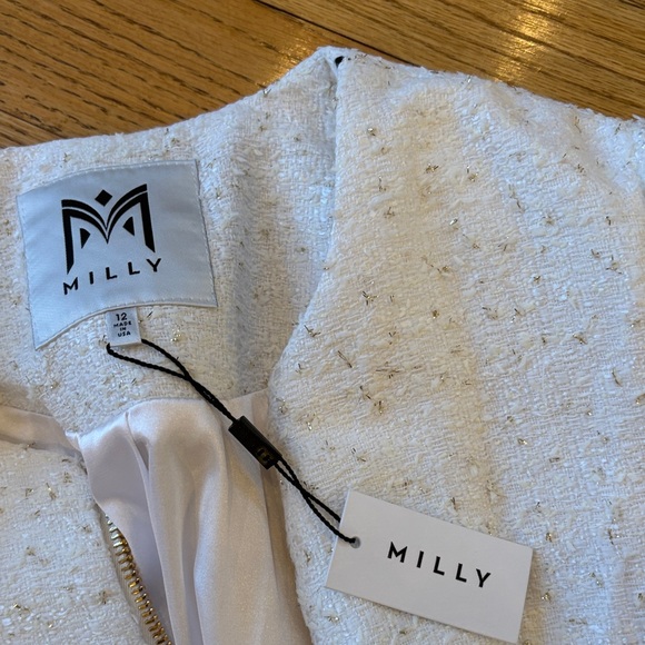 Milly White and Black Striped Jacket - Picture 3 of 6